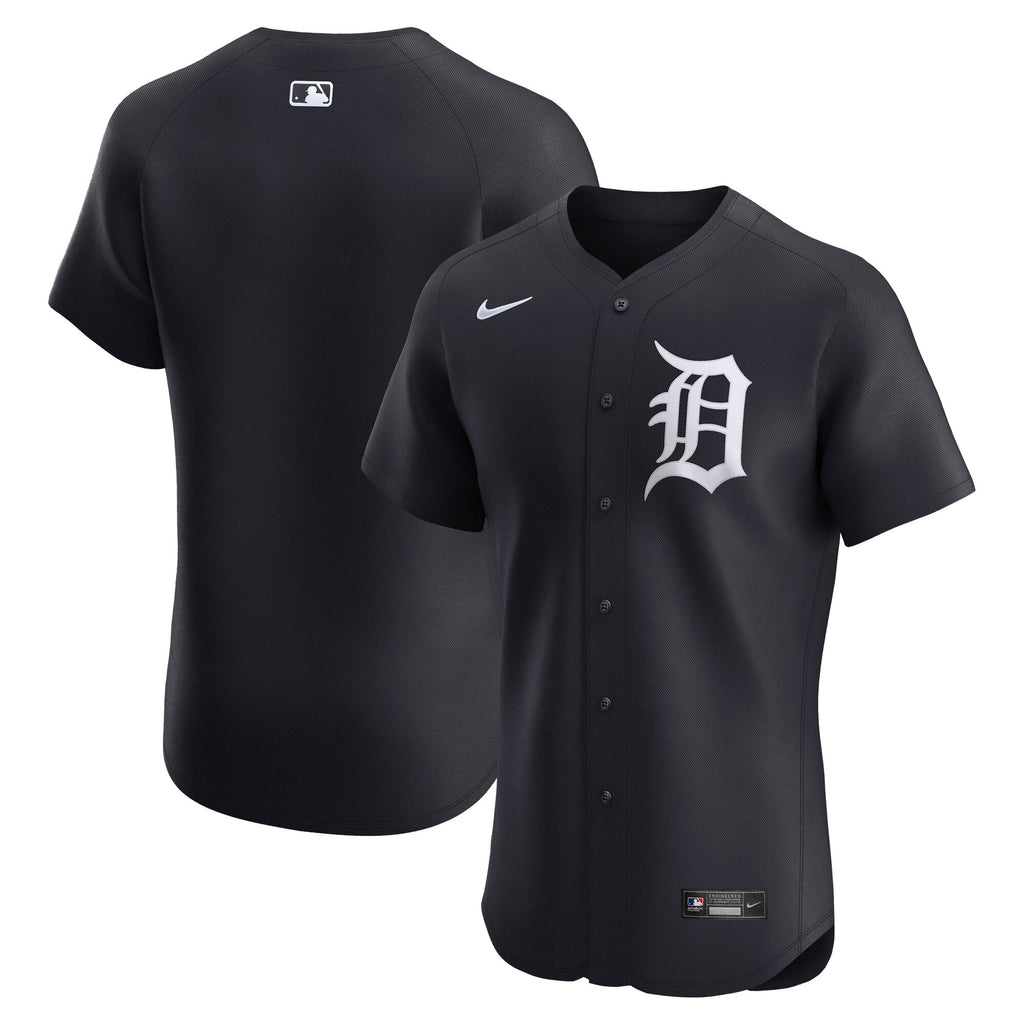 Men's Detroit Tigers Nike Navy Alternate 2 Elite Jersey