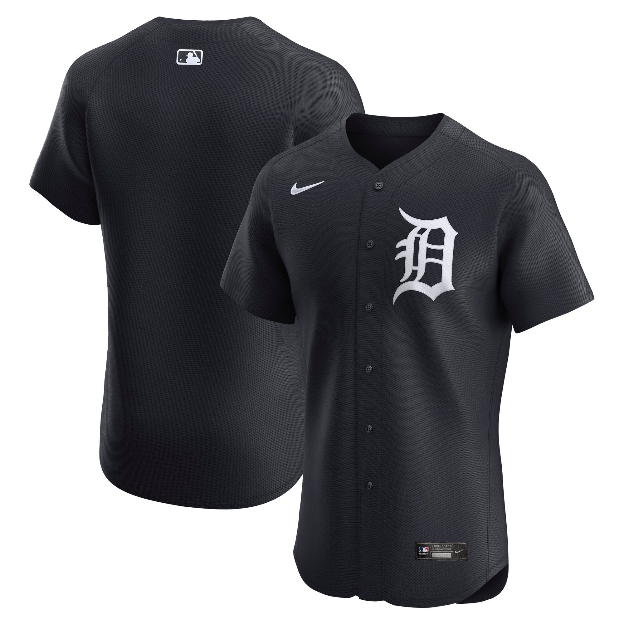 Men's Detroit Tigers Nike Navy Alternate 2 Elite Jersey