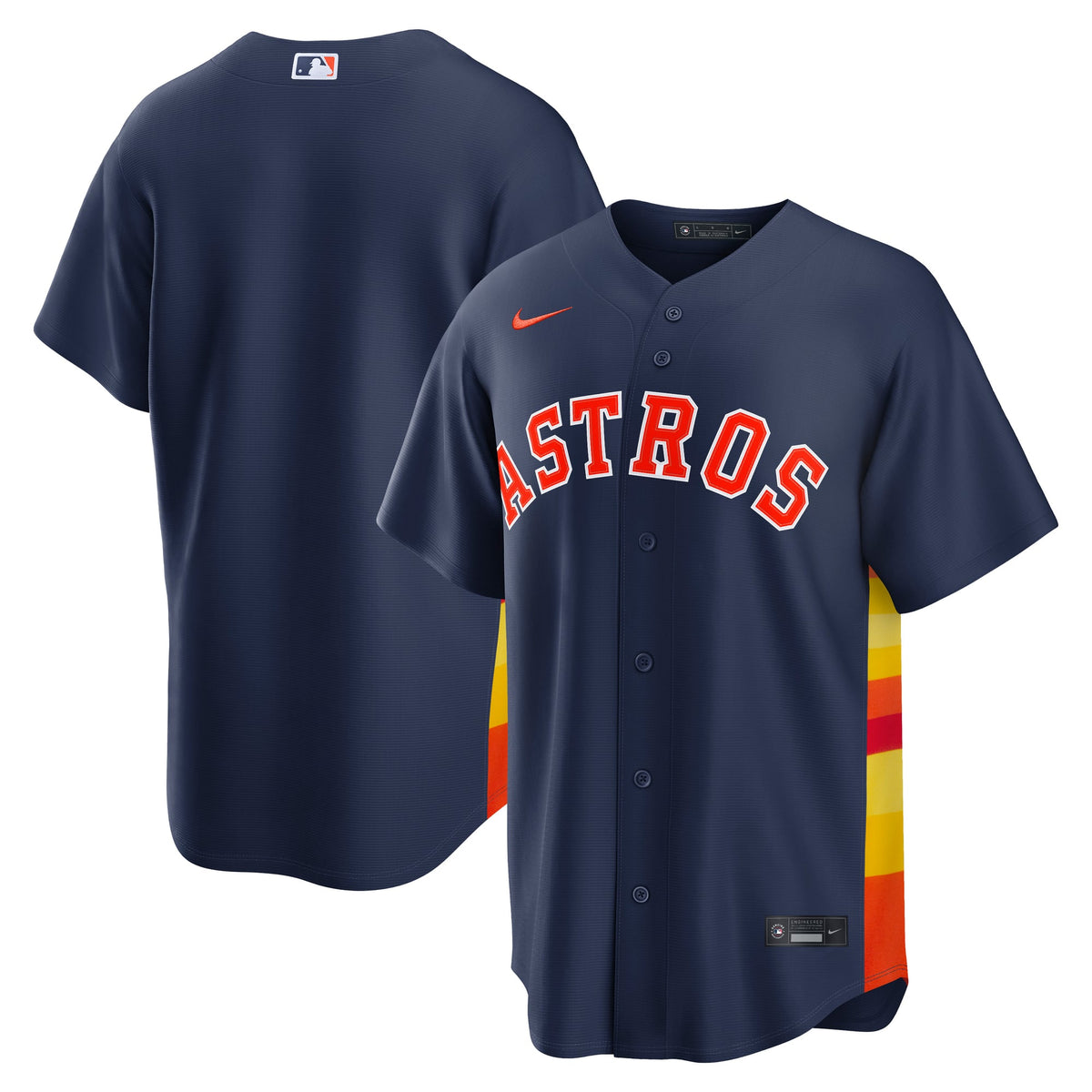 Men's Houston Astros Nike Navy Alternate Replica Jersey - 2