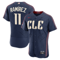 Men's Cleveland Guardians José Ramírez Nike Navy City Connect Authentic Sponsor Patch Jersey