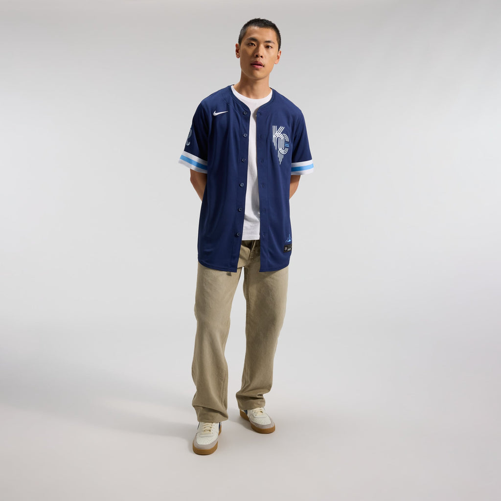 Men's Kansas City Royals Nike Navy City Connect Limited Jersey - 4