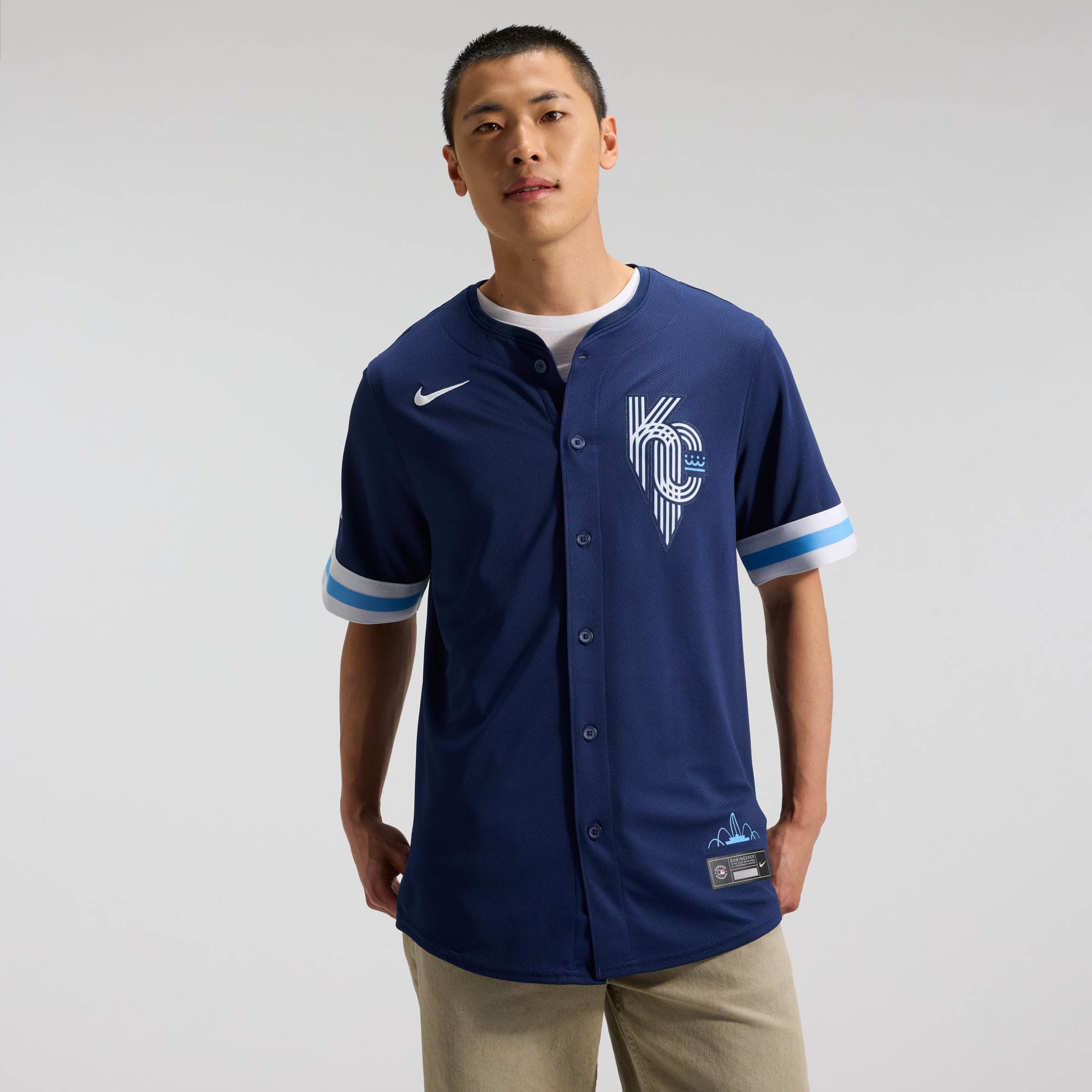 Men's Kansas City Royals Nike Navy City Connect Limited Jersey