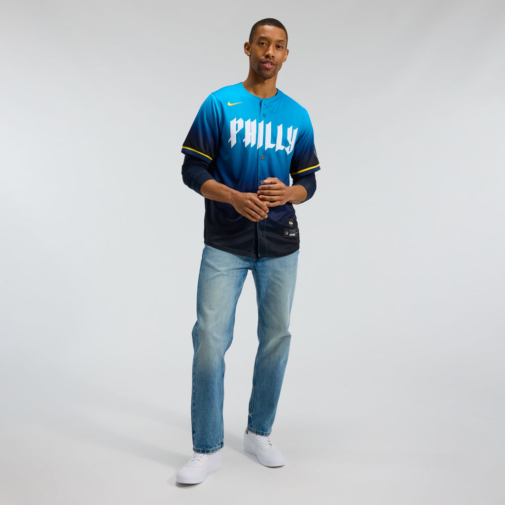 Men's Philadelphia Phillies Nike Navy City Connect Limited Jersey - 4