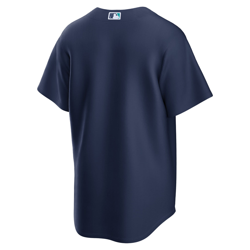 Men's Seattle Mariners Nike Navy Road Replica Jersey - 4