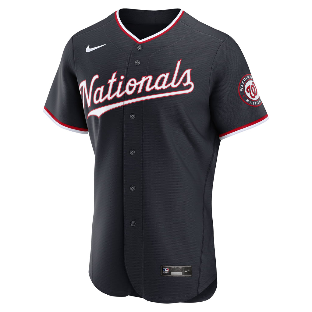 Men's Washington Nationals Nike Navy Alternate Authentic Jersey - 3