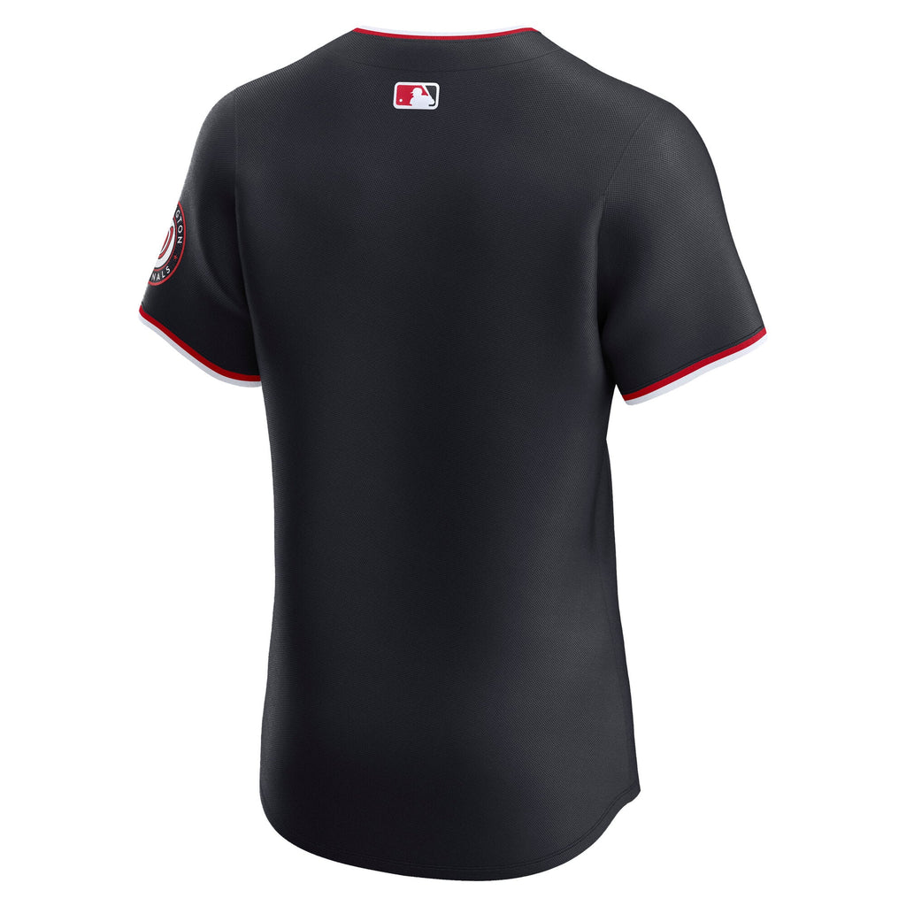Men's Washington Nationals Nike Navy Alternate Elite Jersey - 4