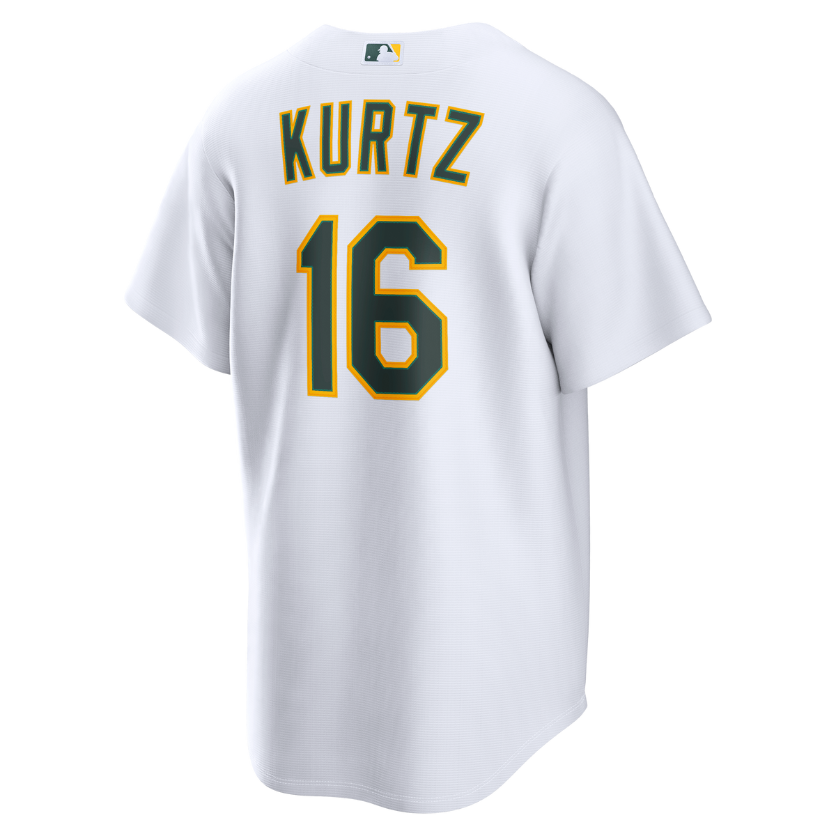 Men's Athletics Nick Kurtz Nike White Home Replica Jersey - 4