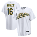 Men's Athletics Nick Kurtz Nike White Home Replica Jersey