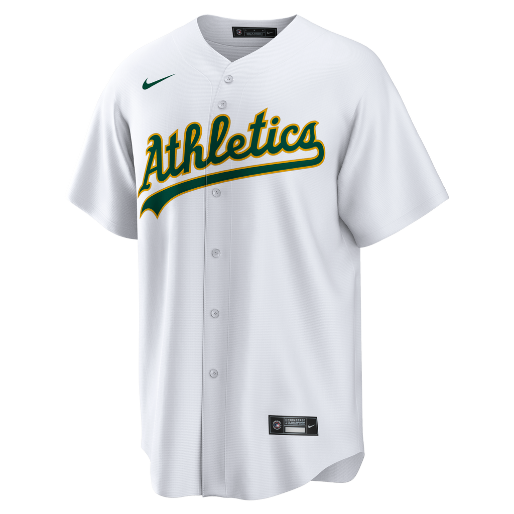 Men's Athletics Nick Kurtz Nike White Home Replica Player Jersey - 3