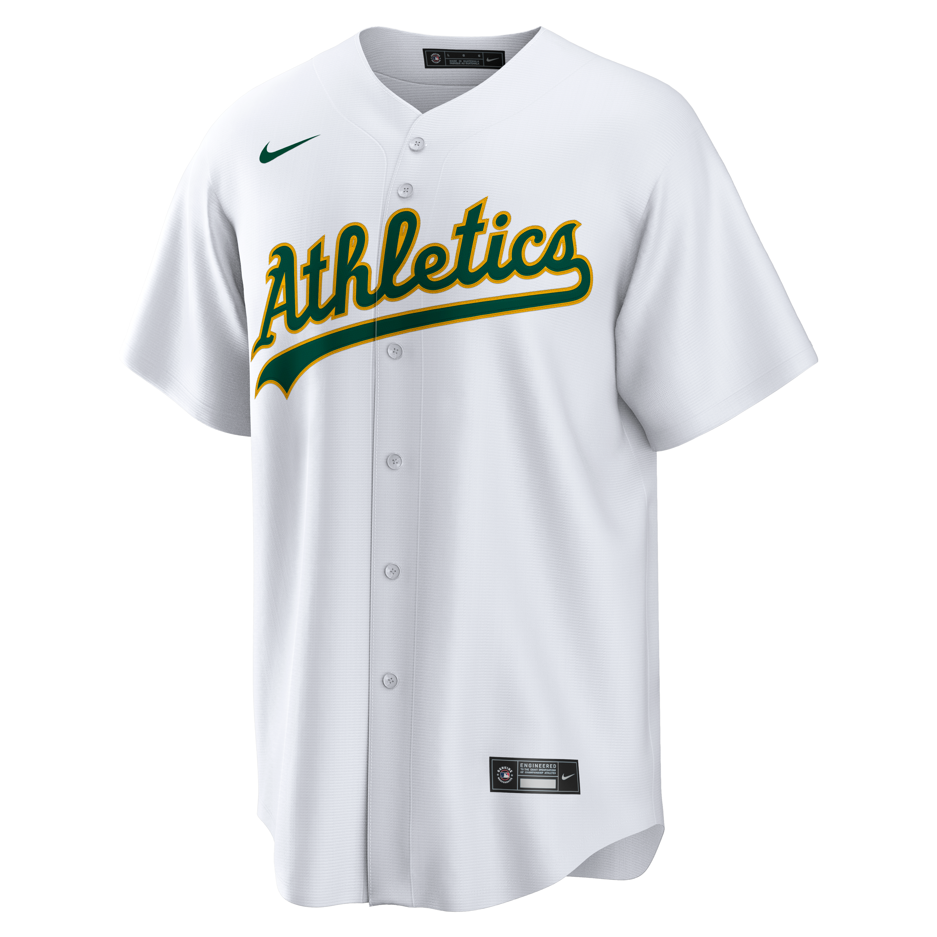 Men's Athletics Nick Kurtz Nike White Home Replica Player Jersey - 3