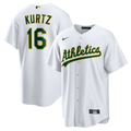 Men's Athletics Nick Kurtz Nike White Home Replica Player Jersey