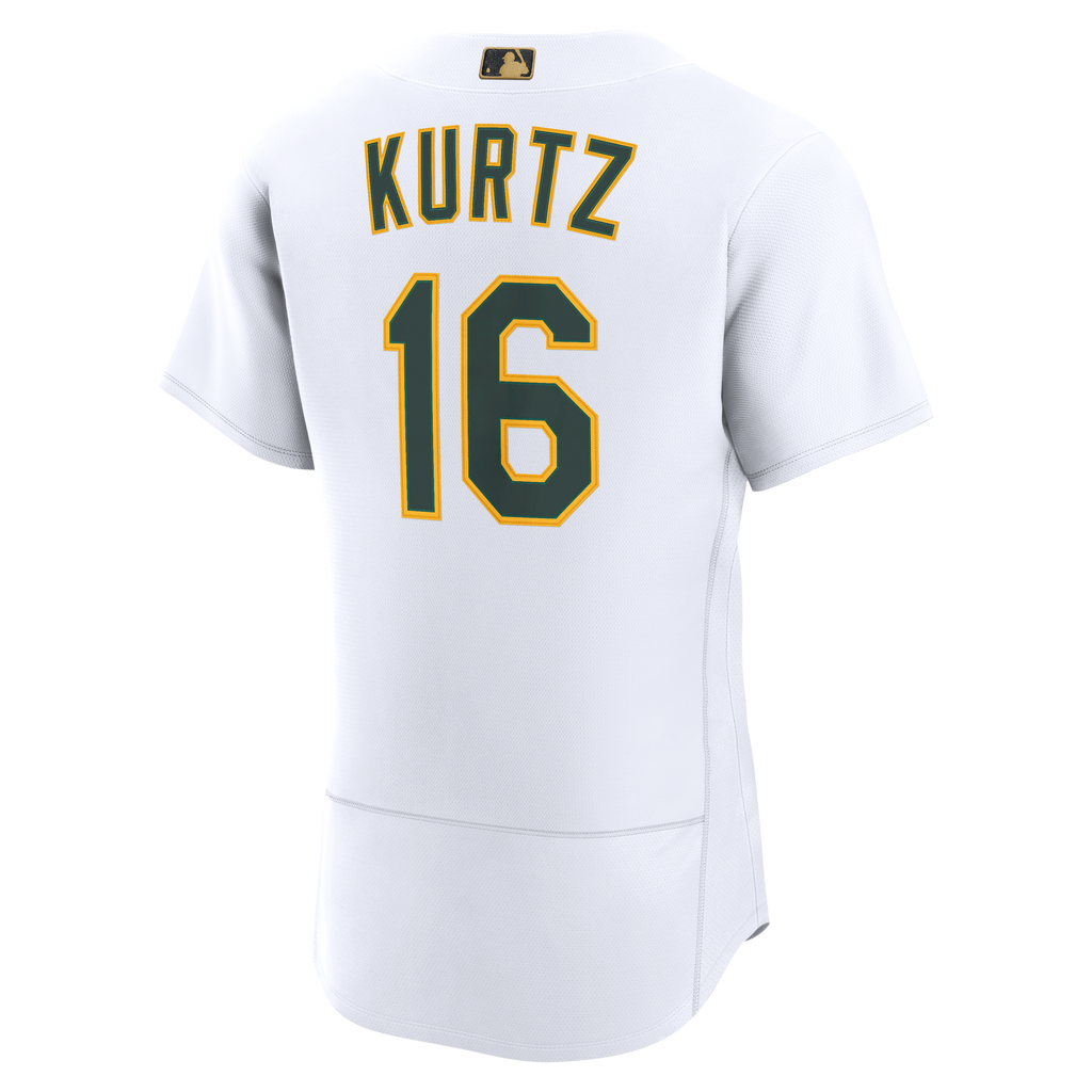 Men's Athletics Nick Kurtz Nike White MLB Awards Authentic Jersey - 4