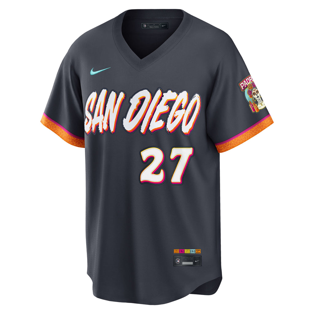 Men's San Diego Padres Nick Pivetta Nike Obsidian 2026 City Connect Stadium Jersey - 3