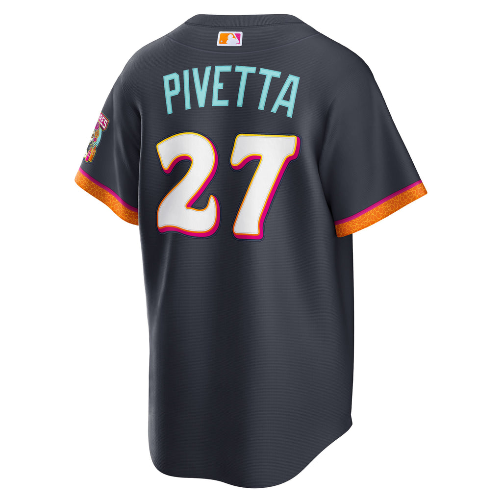 Men's San Diego Padres Nick Pivetta Nike Obsidian 2026 City Connect Stadium Jersey - 4