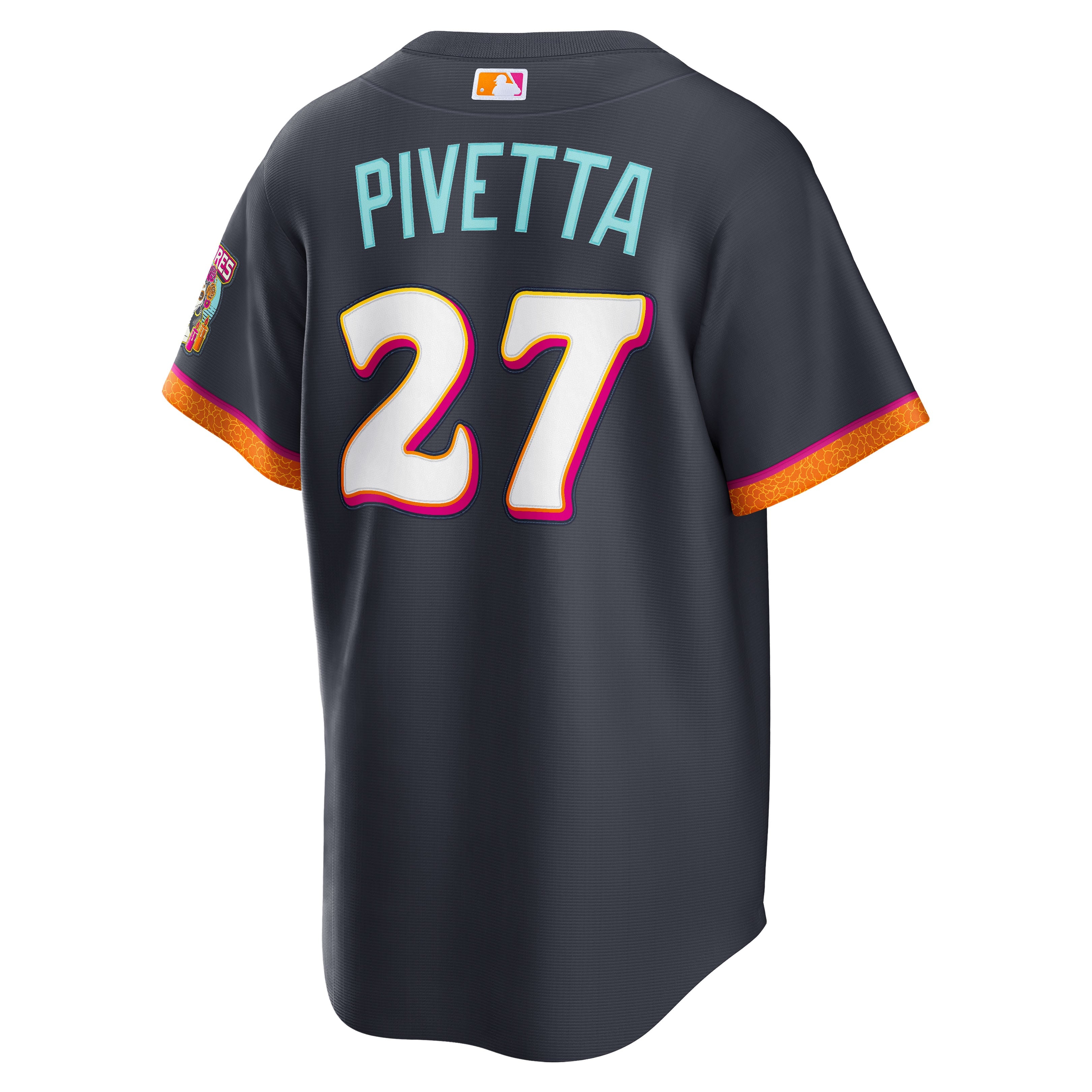 Men's San Diego Padres Nick Pivetta Nike Obsidian 2026 City Connect Stadium Jersey - 4