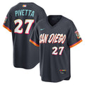 Men's San Diego Padres Nick Pivetta Nike Obsidian 2026 City Connect Stadium Jersey