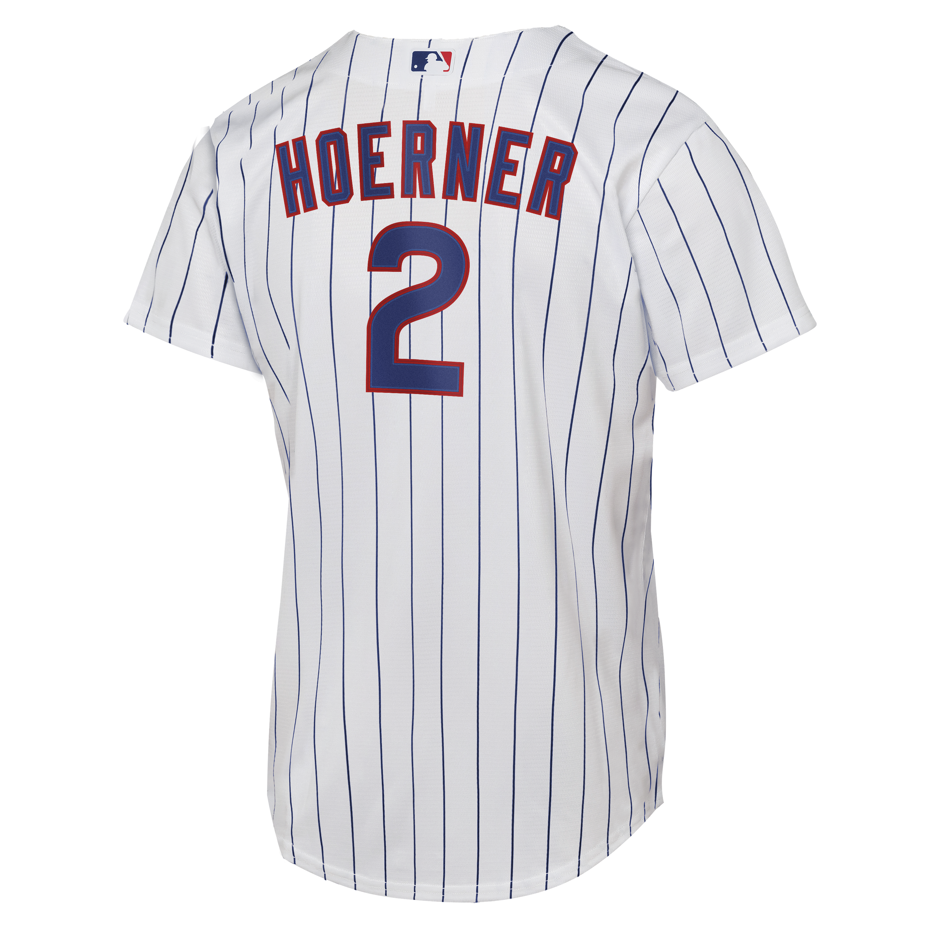 Male Chicago Cubs Nico Hoerner Nike White Home Replica Jersey - 4