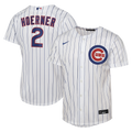 Male Chicago Cubs Nico Hoerner Nike White Home Replica Jersey