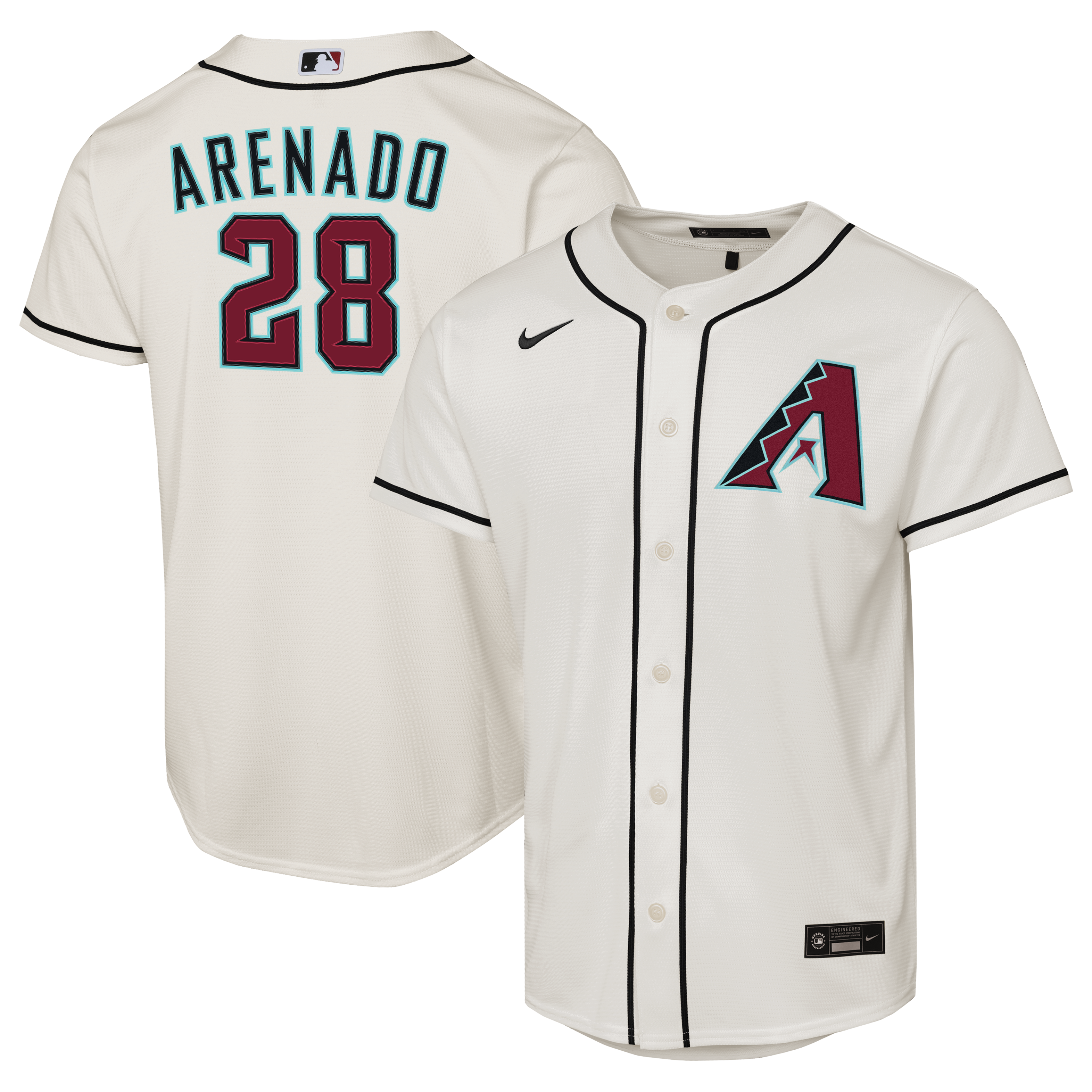 Male Arizona Diamondbacks Nolan Arenado Nike White Home Replica Jersey - 2