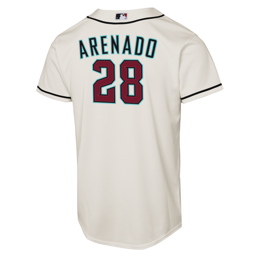 Male Arizona Diamondbacks Nolan Arenado Nike White Home Replica Jersey - 4