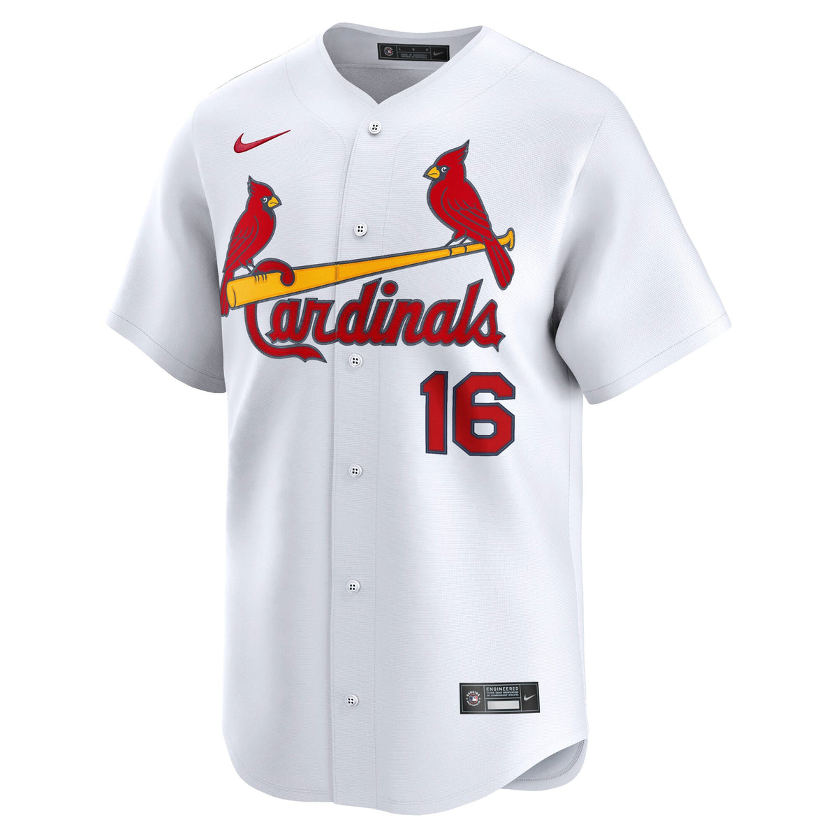 Men's St. Louis Cardinals Nolan Gorman Nike White Home Limited Player Jersey - 3