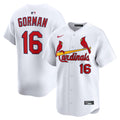 Men's St. Louis Cardinals Nolan Gorman Nike White Home Limited Player Jersey