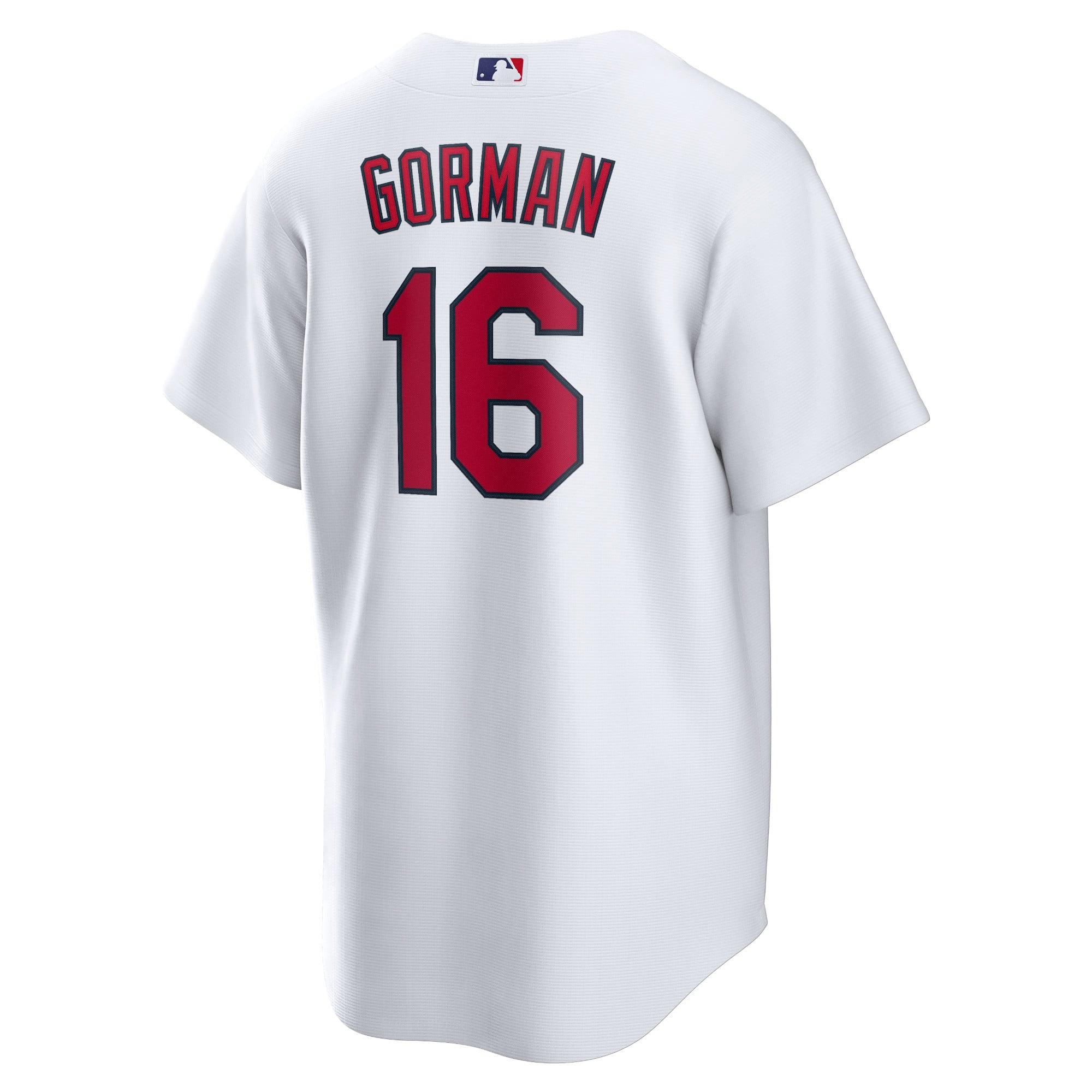 Men's St. Louis Cardinals Nolan Gorman Nike White Home Replica Jersey - 4