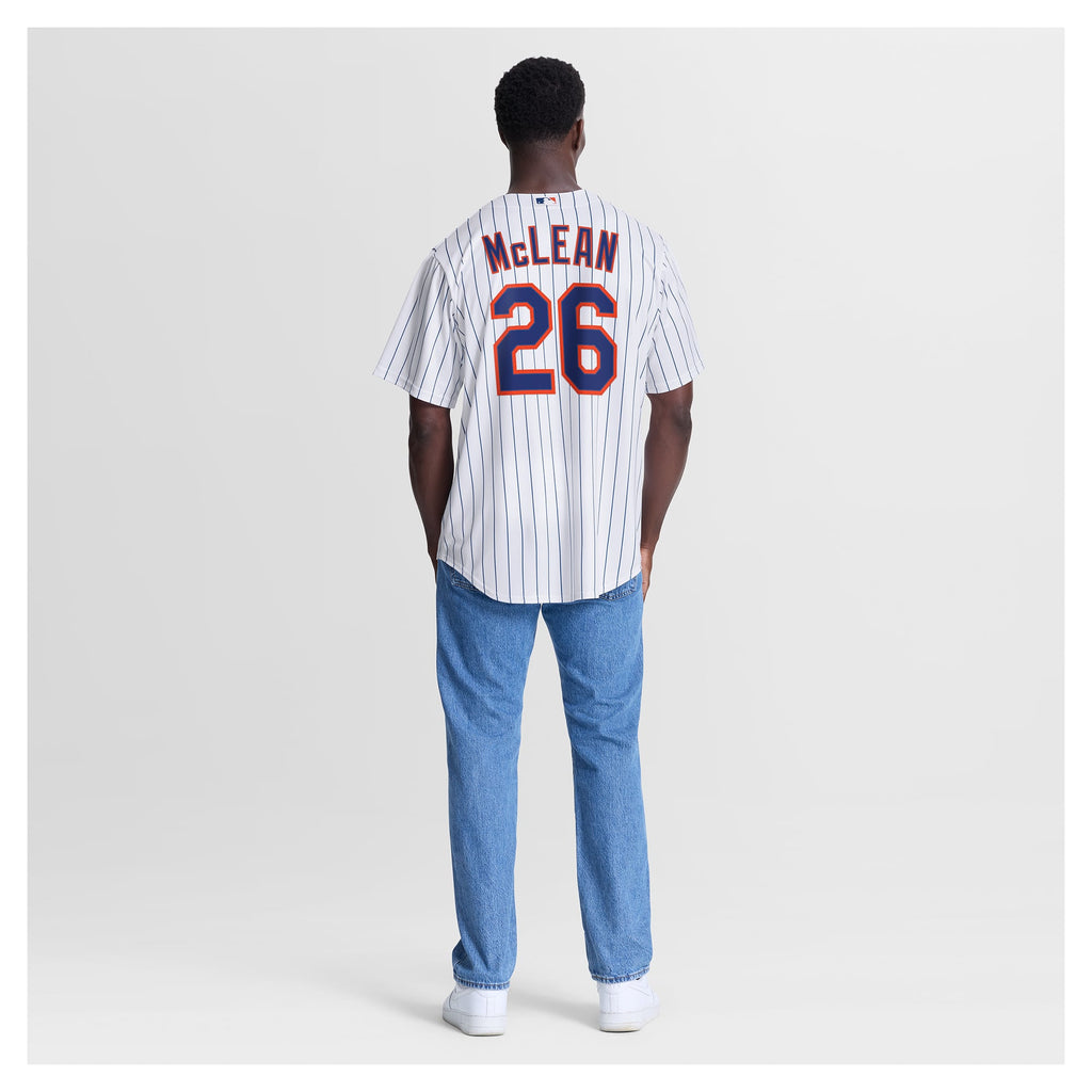 Men's New York Mets Nolan McLean Nike White Home Replica Jersey - 6