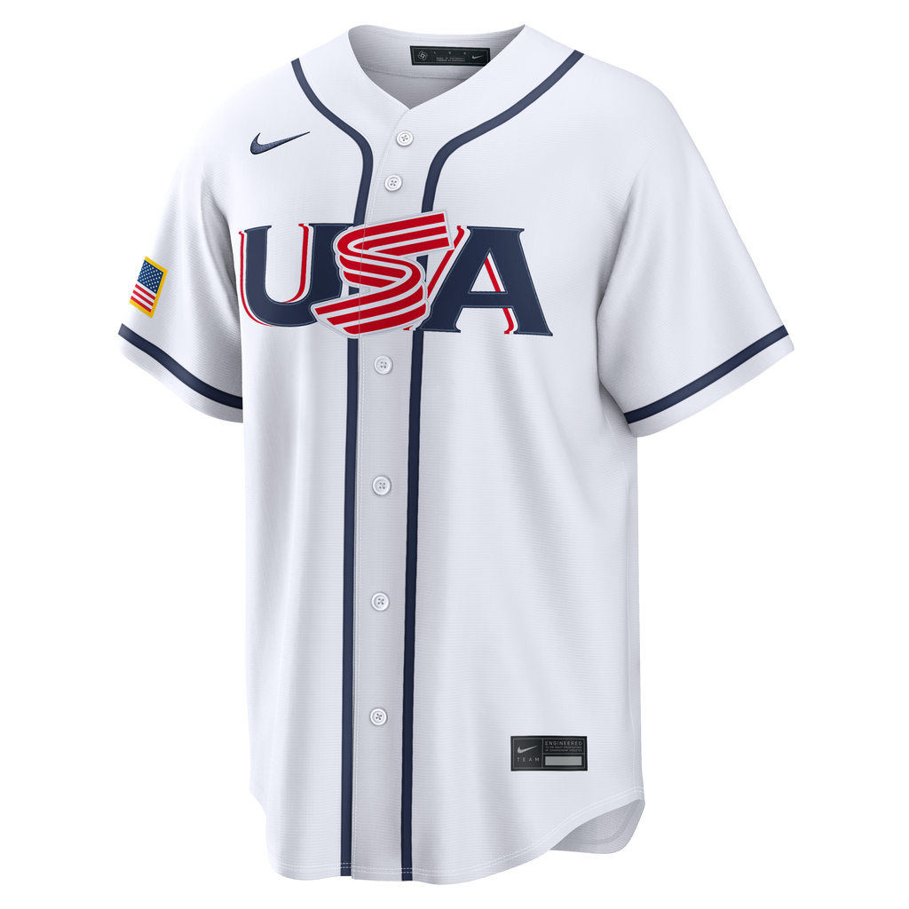 Men's USA Baseball Nolan McLean Nike White 2026 World Baseball Classic Home Stadium Jersey - 3
