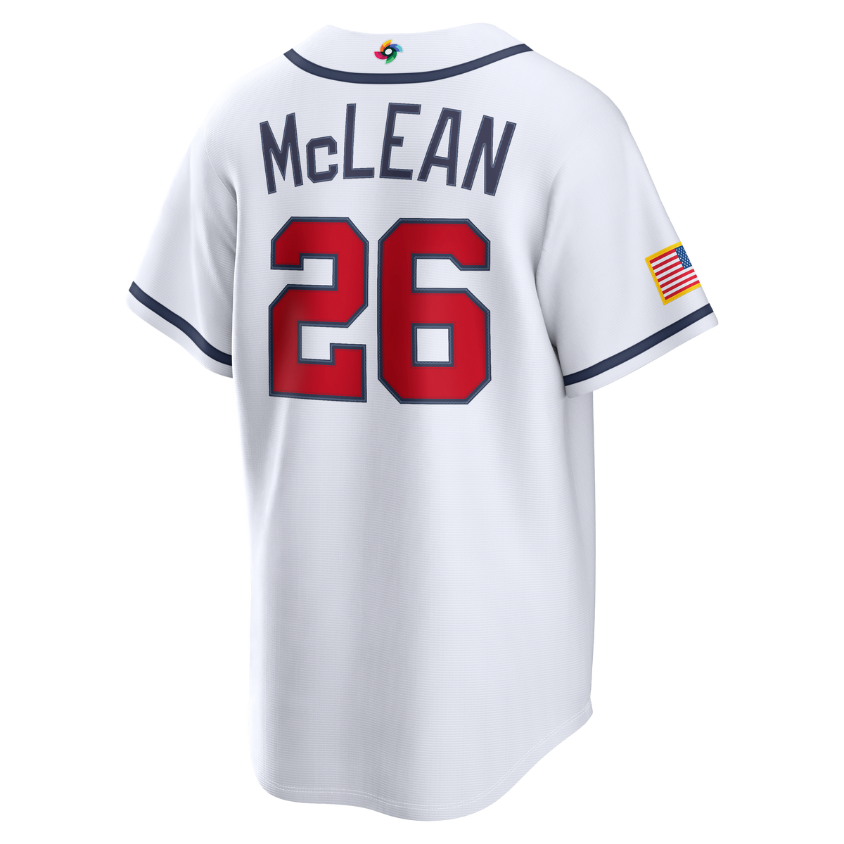 Men's USA Baseball Nolan McLean Nike White 2026 World Baseball Classic Home Stadium Jersey - 4