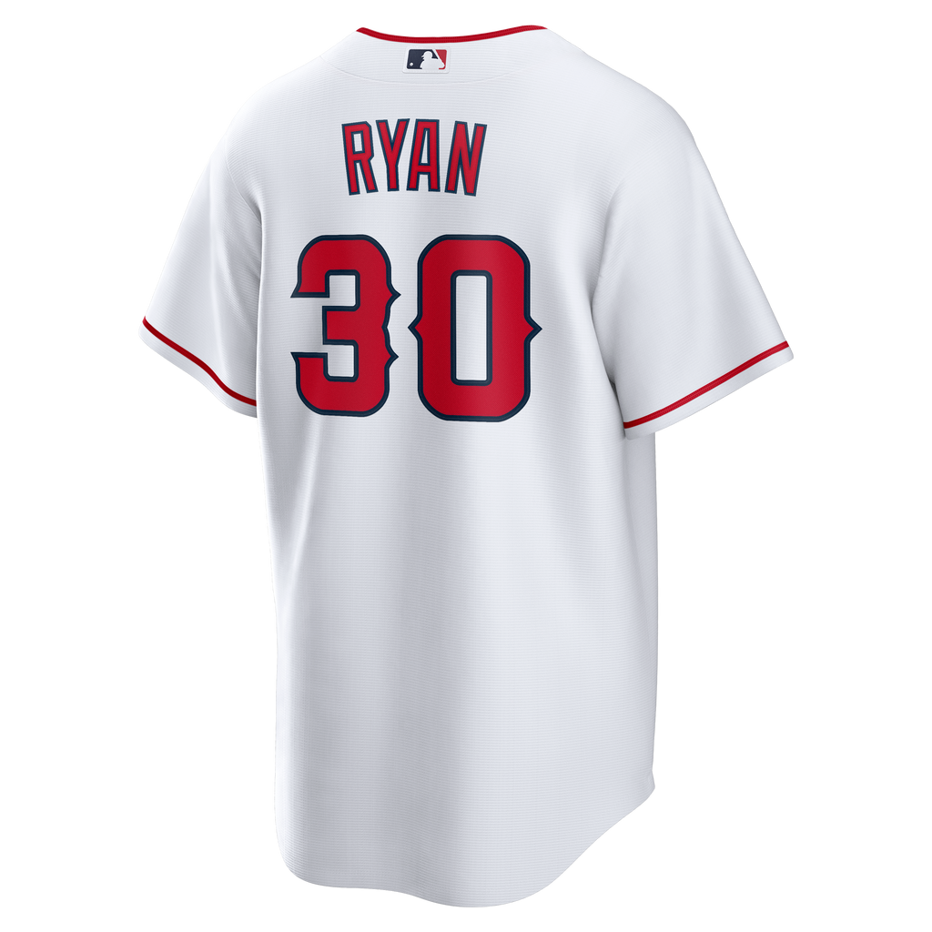 Men's Los Angeles Angels Nolan Ryan Nike White Home Retired Player Replica Jersey - 4