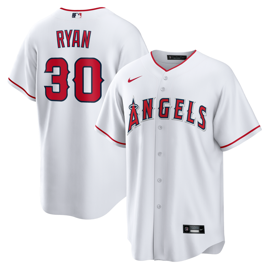 Men's Los Angeles Angels Nolan Ryan Nike White Home Retired Player Replica Jersey