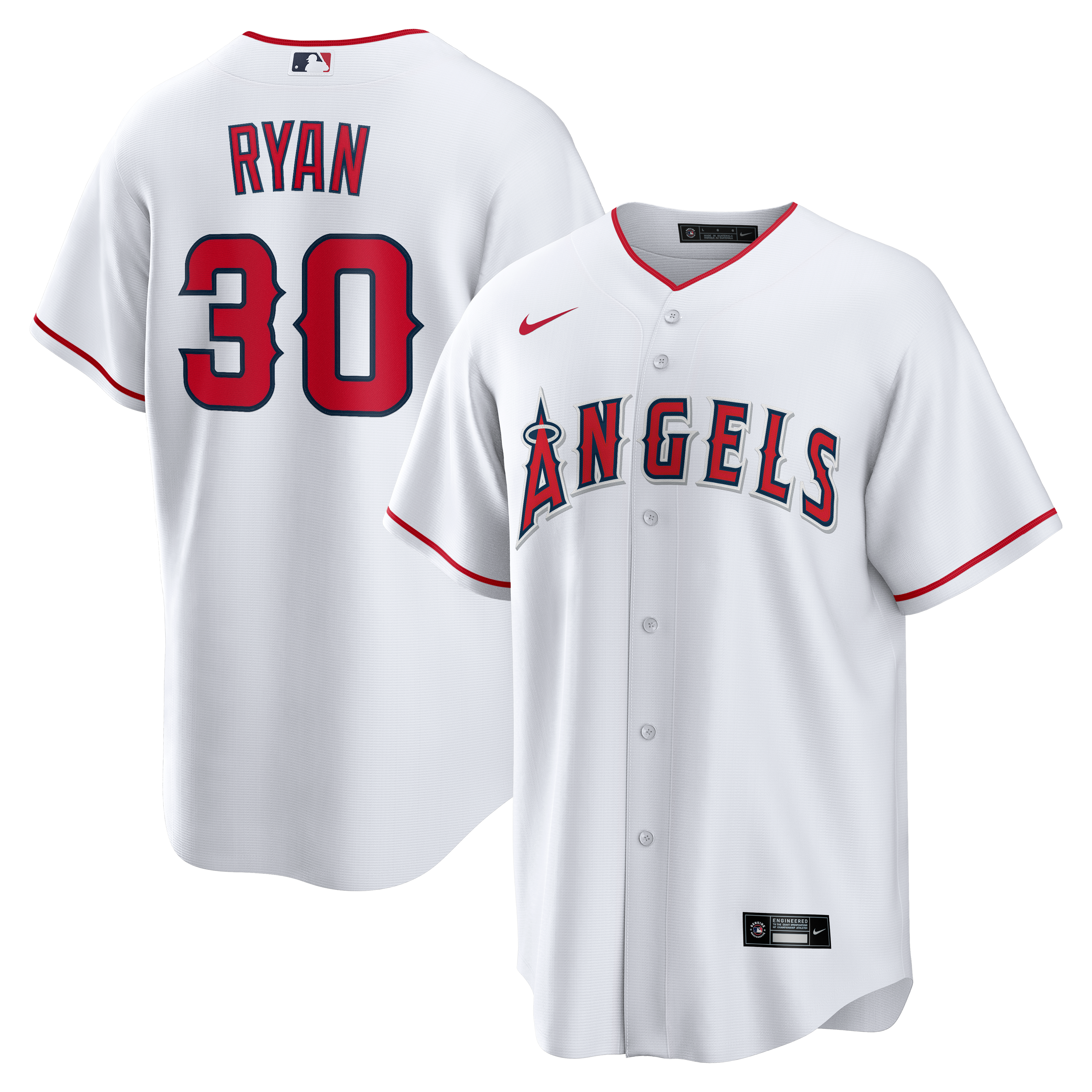 Men's Los Angeles Angels Nolan Ryan Nike White Home Retired Player Replica Jersey