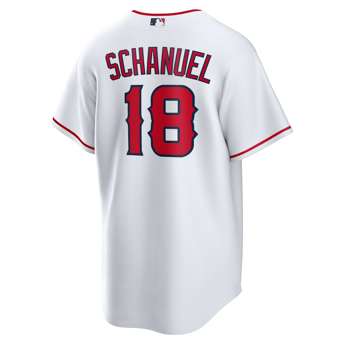 Men's Los Angeles Angels Nolan Schanuel Nike White Home Replica Jersey - 4
