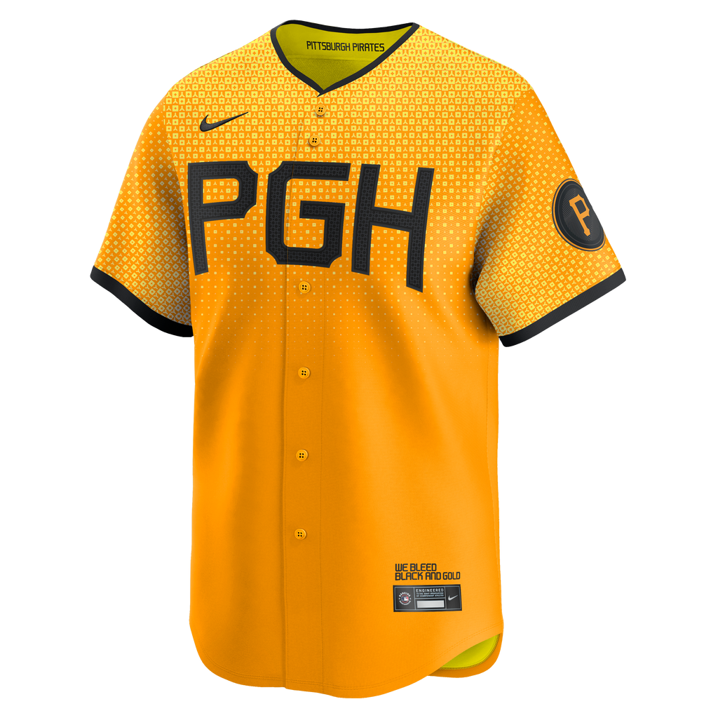 Men's Pittsburgh Pirates Oneil Cruz Nike Gold City Connect Limited Jersey - 3