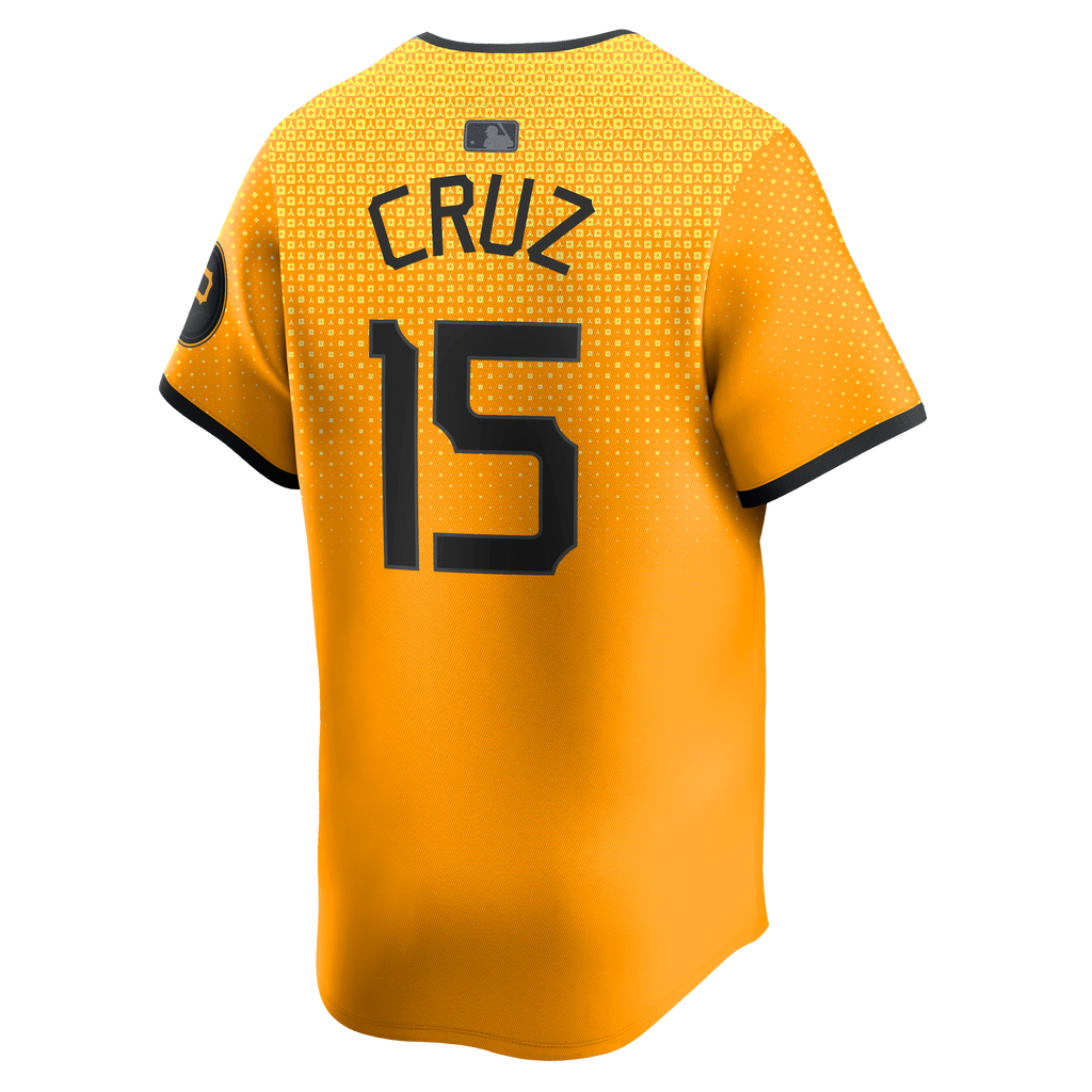 Men's Pittsburgh Pirates Oneil Cruz Nike Gold City Connect Limited Jersey - 4