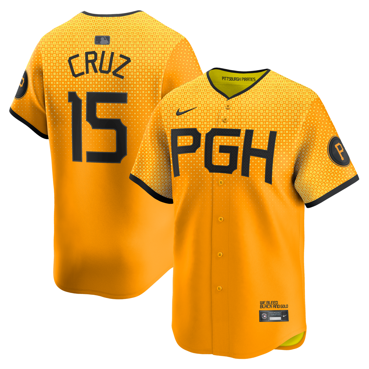 Men's Pittsburgh Pirates Oneil Cruz Nike Gold City Connect Limited Jersey