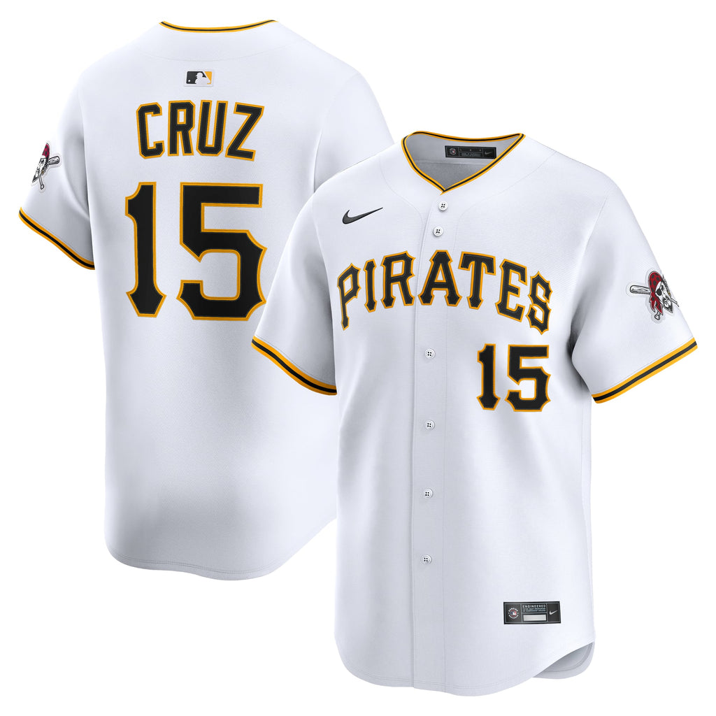 Men's Pittsburgh Pirates Oneil Cruz Nike White Home Limited Player Jersey