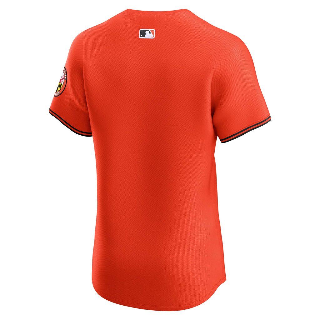 Men's Baltimore Orioles Nike Orange Alternate 2 Elite Jersey - 4