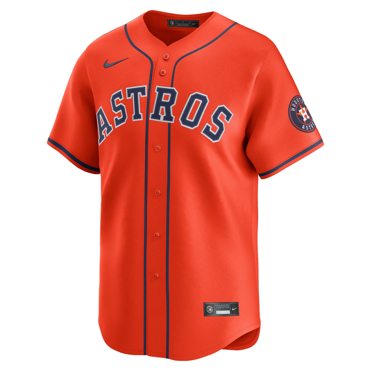 Men's Houston Astros Nike Orange Alternate Limited Jersey - 3