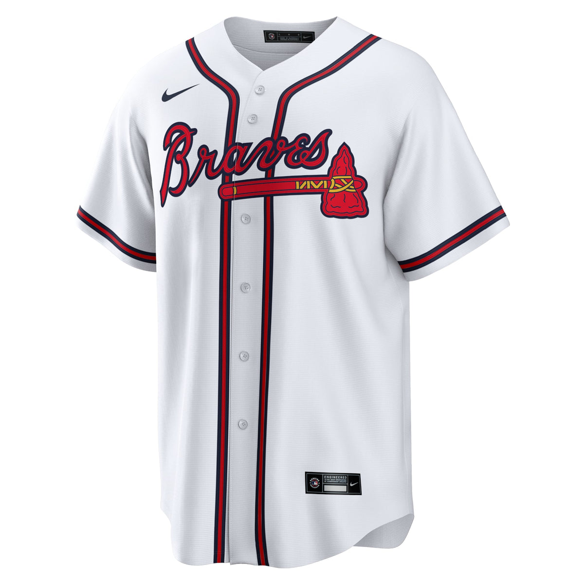 Men's Atlanta Braves Ozzie Albies Nike White Home Replica Player Name Jersey - 3
