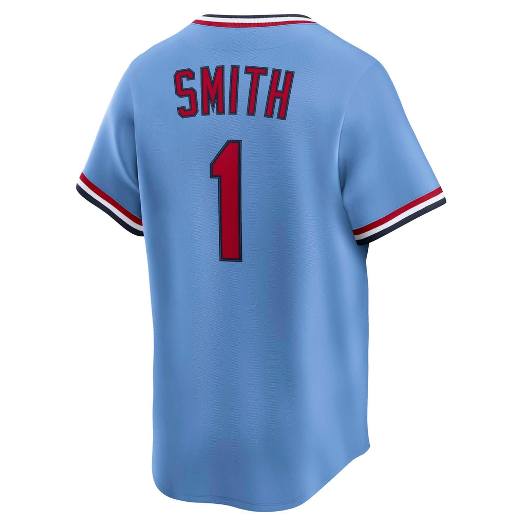 Men's St. Louis Cardinals Ozzie Smith Nike Blue Throwback Cooperstown Collection Limited Jersey - 4