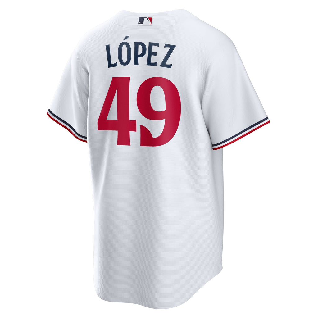 Men's Minnesota Twins Pablo López Nike White Home Replica Player Jersey - 4