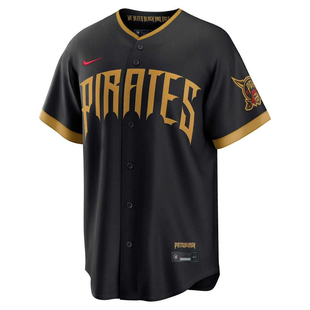 Men's Pittsburgh Pirates Paul Skenes Nike Black 2026 City Connect Stadium Jersey - 3