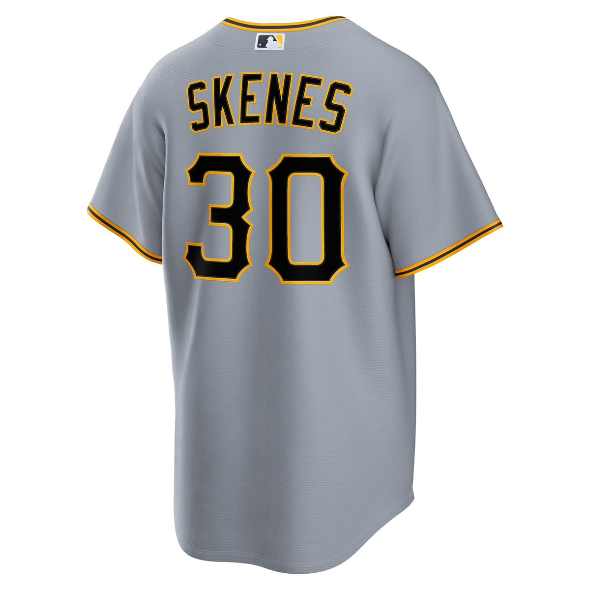 Men's Pittsburgh Pirates Paul Skenes Nike Gray Road Replica Jersey - 4