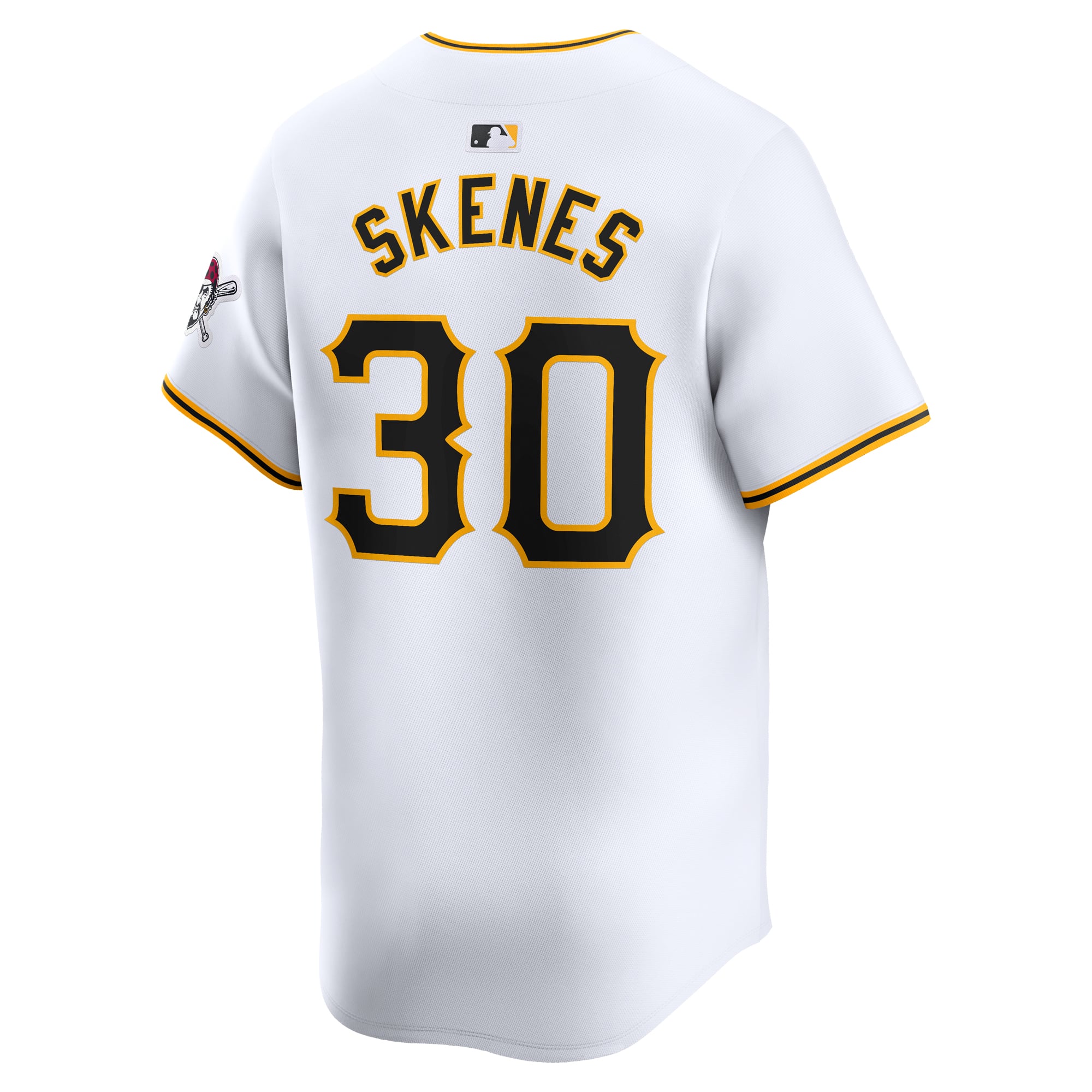 Men's Pittsburgh Pirates Paul Skenes Nike White Home Limited Player Jersey - 4