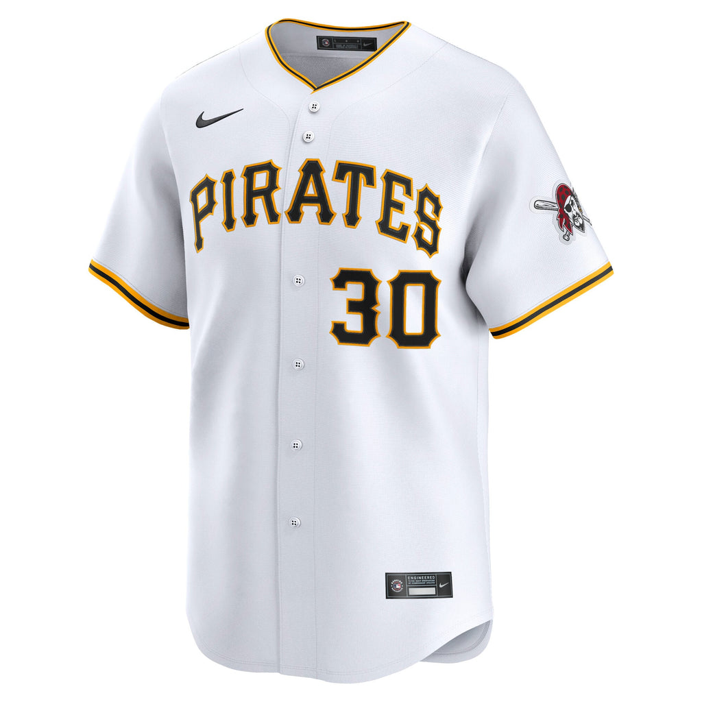 Men's Pittsburgh Pirates Paul Skenes Nike White Home Limited Player Jersey - 3