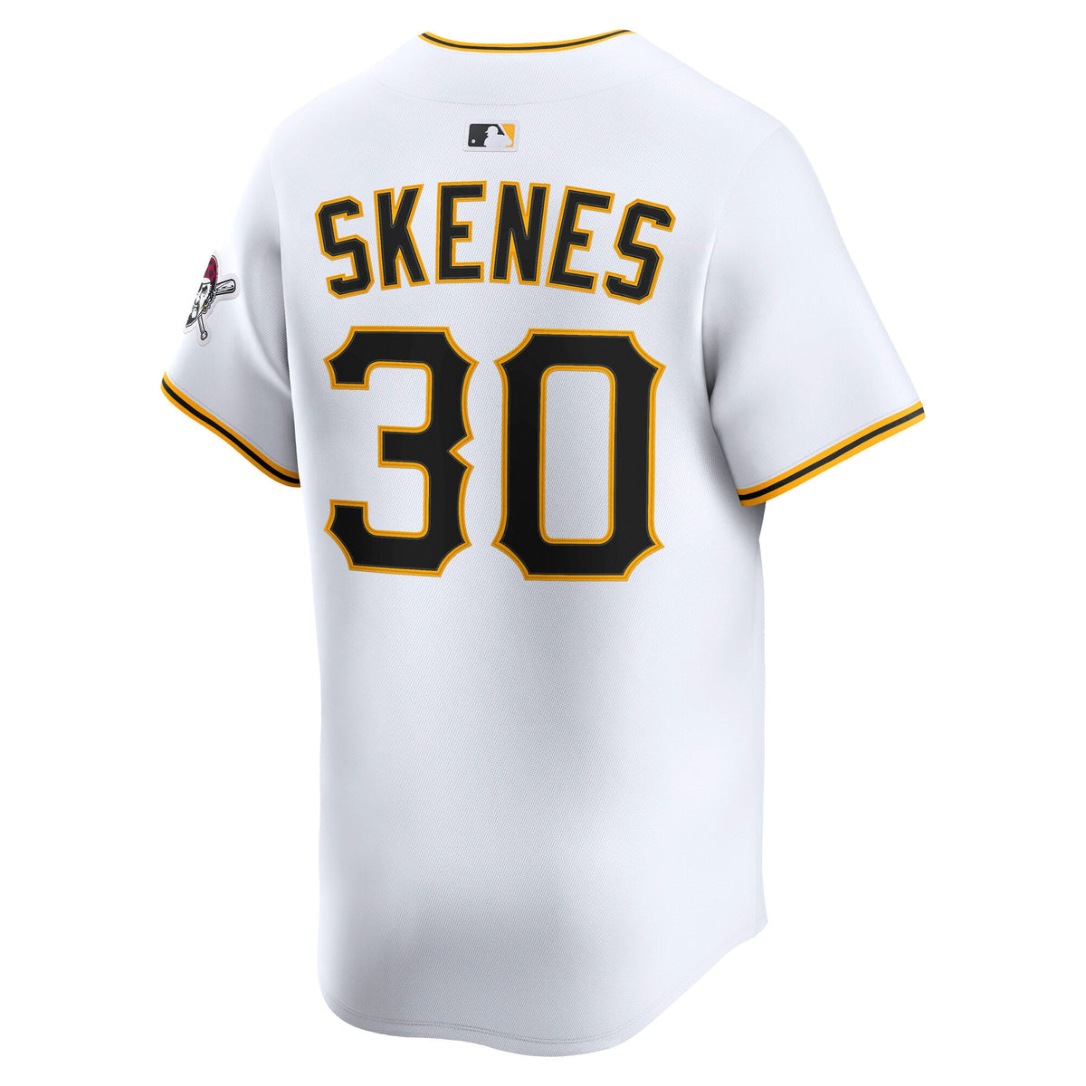 Men's Pittsburgh Pirates Paul Skenes Nike White Home Limited Player Jersey - 4