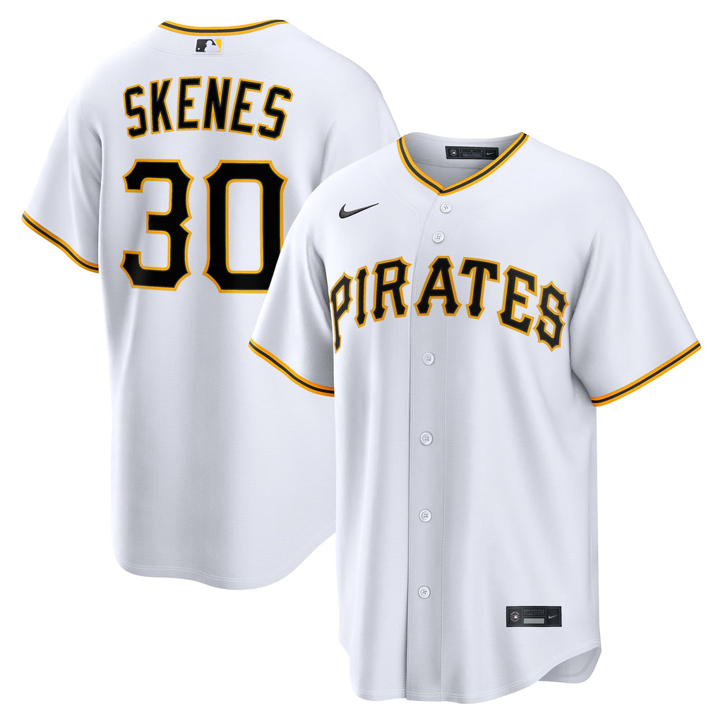 Men's Pittsburgh Pirates Paul Skenes Nike White Home Replica Jersey - 2