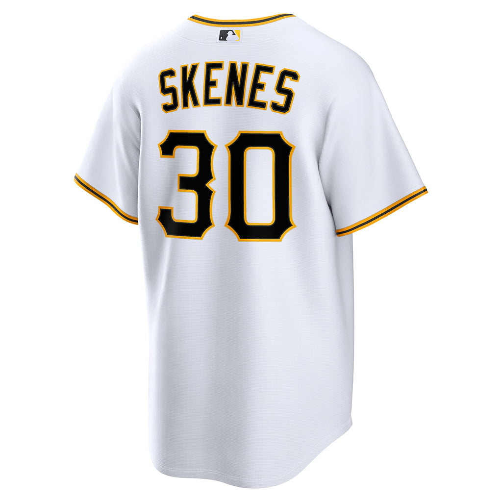 Men's Pittsburgh Pirates Paul Skenes Nike White Home Replica Jersey - 4